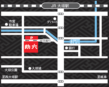 料亭助六の地図